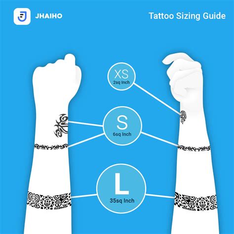 THE JHAIHO TATTOO SIZING GUIDE.. Tattoo Sizes: Knowing What you Want ...