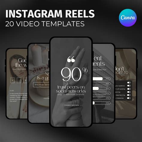 Instagram Reels Templates for Canva, Social Media Manager Instagram ...