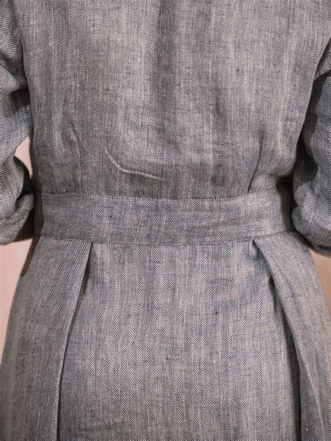 Meher | Handwoven Linen herringbone weave Dress – Punarnawa Soul of ...