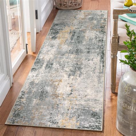Amazon.com: Morebes Modern Abstract Runner Rug, 2x7 Gray Hallway Rug ...