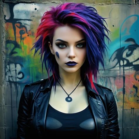Purple And Red Hairstyles