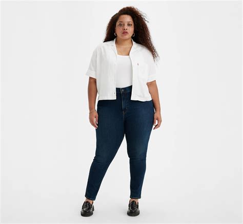 721 High Rise Skinny Jeans (plus Size) - Blue | Levi's® MK