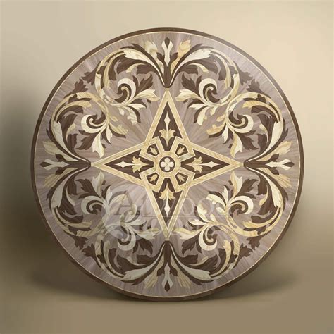 Wood floor medallion "Fortune" • AtwoodGoods