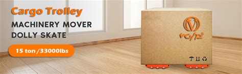 VOLTZ 15 ton (33000lb) Cargo Trolley 360 Degree Rotation Heavy Duty ...