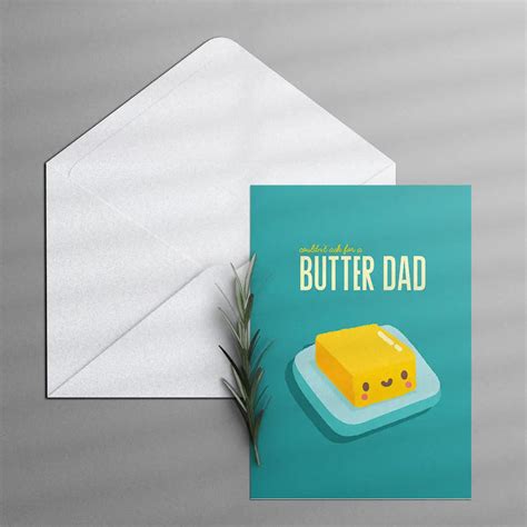 Butter dad Greeting Card