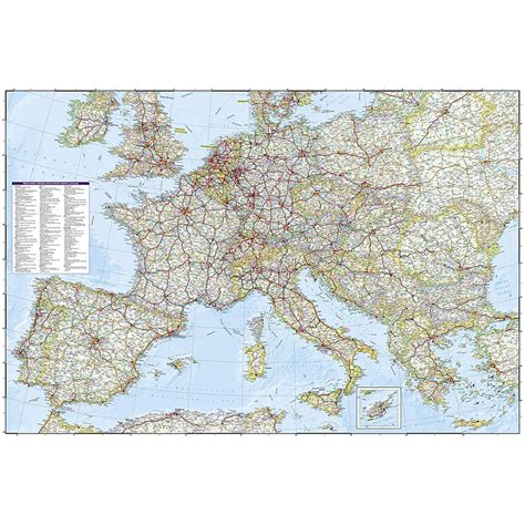 Free printable road map of western europe, Download Free printable road map of western europe ...