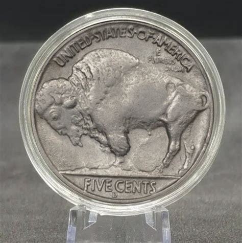 Coins 1937-D 3-legged Buffalo Nickel Rare Coin US Piece Commemorative ...