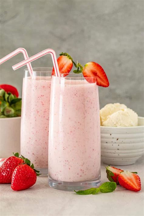 Strawberry milkshake – Artofit