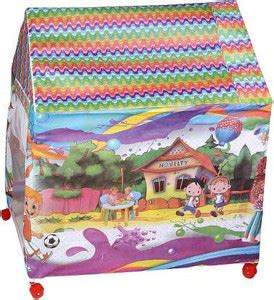 Varni Kids LED Light play tent House with Wheel (Multicolor) - Kids LED ...