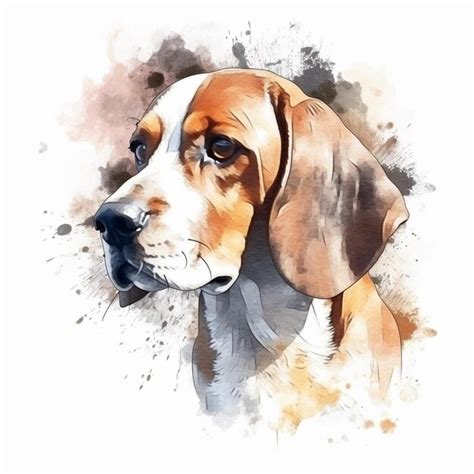 Painting of a dog with a bow tie on his neck generative ai | Premium AI ...
