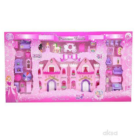 Dvorac za lutke sa dodacima 64,5x36x6,5cm Princess 44977 | Volim svoj dom