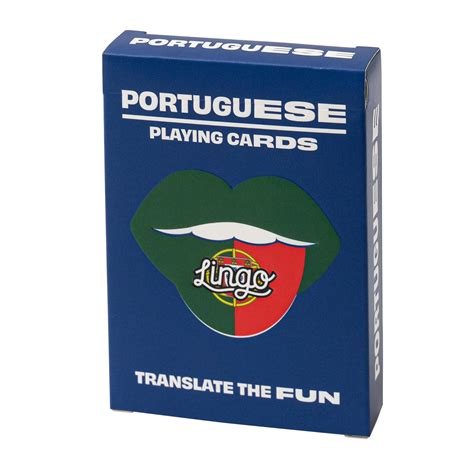 Amazon.com: Portuguese Lingo Playing Cards | Travel Flashcards | Learn ...