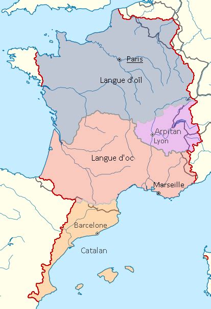 French Dialect Map 的图像结果