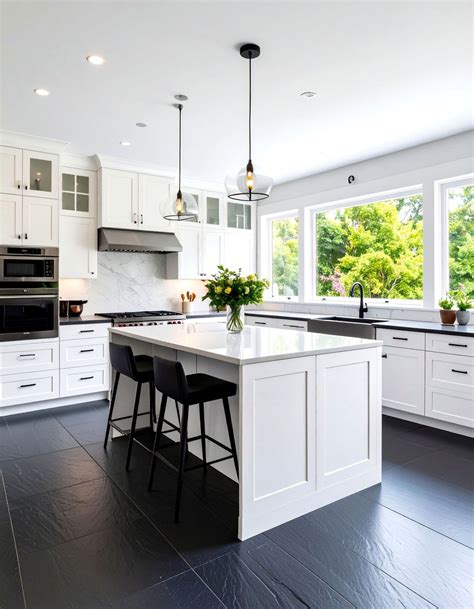 24 Kitchens with Slate Floors: Stylish Cooking Spaces - Too Much Time