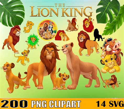 200 Lion King Png Bundle, Lion King Png, Lion King Clipart, | Inspire ...