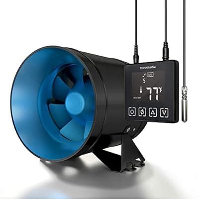 TerraBloom 8 Inch Inline Fan EC - Quiet HVAC Grow India | Ubuy
