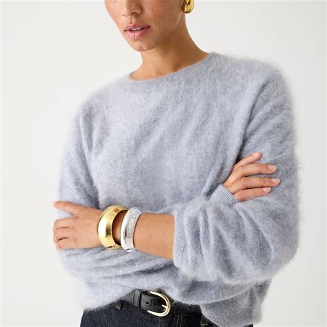 J.Crew's Viral Brushed Cashmere Sweater Is Back in Stock | Who What Wear