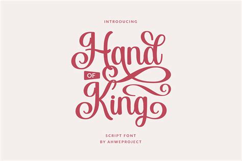 Hand of King Font by ahweproject · Creative Fabrica