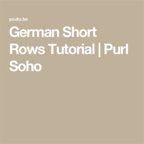 Image result for Purl Bee Short Row Tutorial
