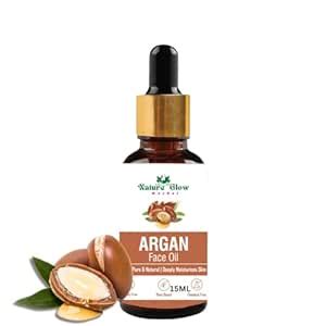 Nature Glow Herbal Argan Facial Oil - Organic & Hydrating Serum for ...