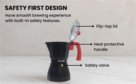 Buy Budan Classic Moka Pot Espresso Maker for Gas Only, Italian Style ...