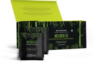 Beyondarie Wild Green Tea with Lemongrass & Black Pepper, 15 Tea ...