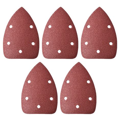 uxcell Detail Sander Sandpaper, Triangular Sanding Paper, Hook and Loop ...