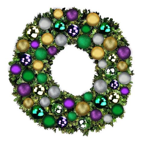 Queens of Christmas GWBM-05-MARDI-LWW 5 ft. Pre-Lit LED Blended Pine ...