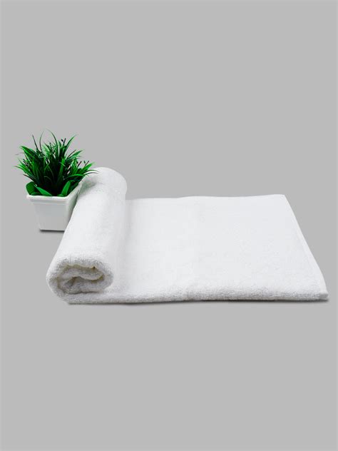 100% Cotton Terry Bath Towel White