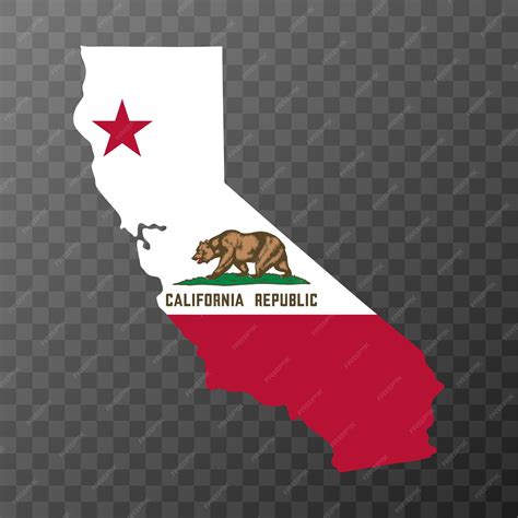 Premium Vector | California state flag vector illustration