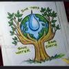 make a painting or drawing on nature or save the earth or save water ...