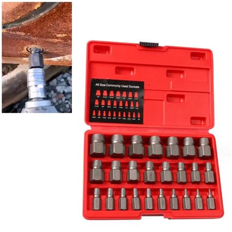 Stripped EWK 25-Piece Set - Stripped Bolt Remover Kit Screw Extractor