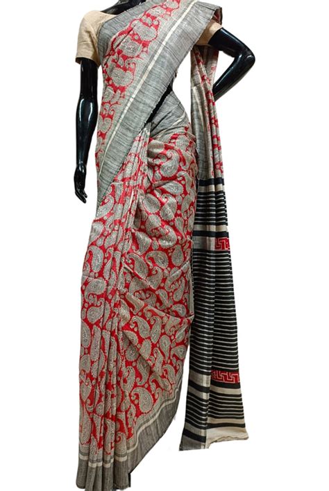 Buy Tussar Silk Sarees - Balaram Saha