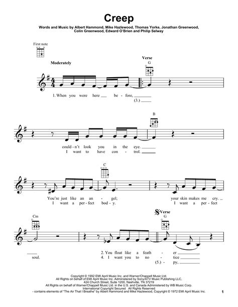 Radiohead Creep Chords