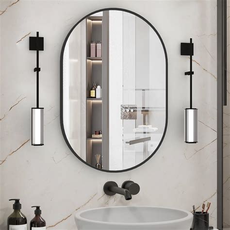 Amazon.com: NEUWEABY Oval Bathroom Mirror Wall Vanity Oval Mirrors, 20 ...