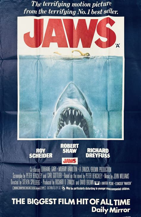 Original Jaws Movie Poster