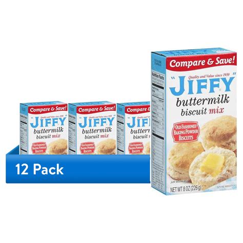 (12 pack) "JIFFY" Buttermilk Biscuit Mix, 8 oz Box - Walmart.com