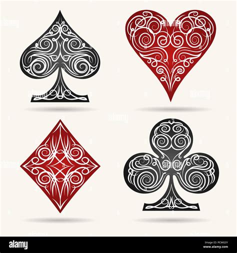 Playing Card Suits Clipart