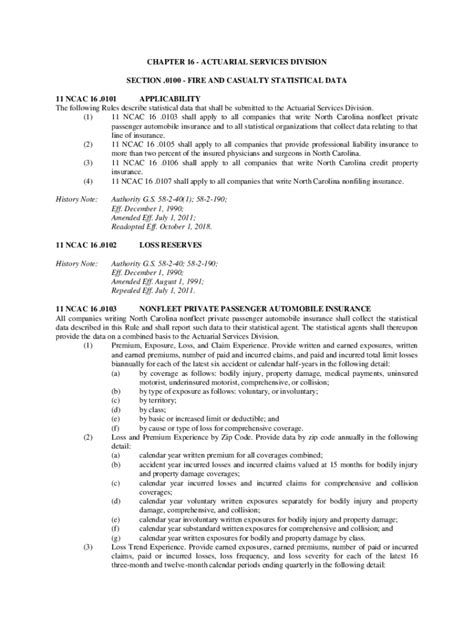 Fillable Online ncrules state nc reports.oah.state.nc.usncactitle 11 ...