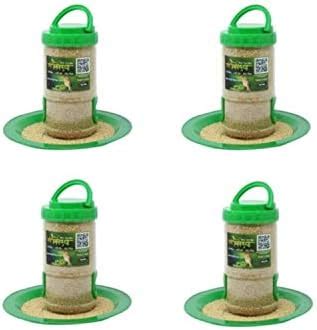 Amijivdaya Small Bird Food Feeder with Holding Handle (Green and ...