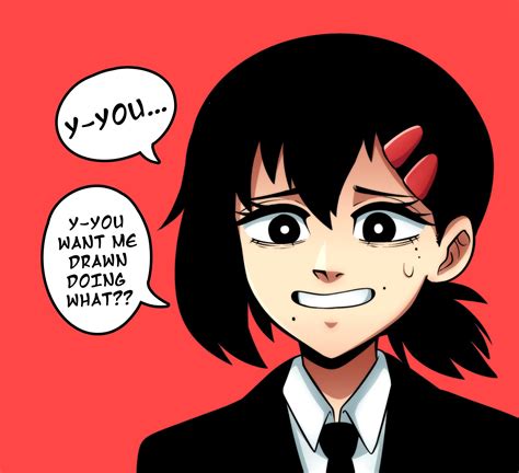 You want her drawn doing what? | Kobeni (Chainsaw Man) | Know Your Meme