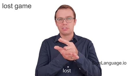 lost game in ASL - Example # 1 - American Sign Language
