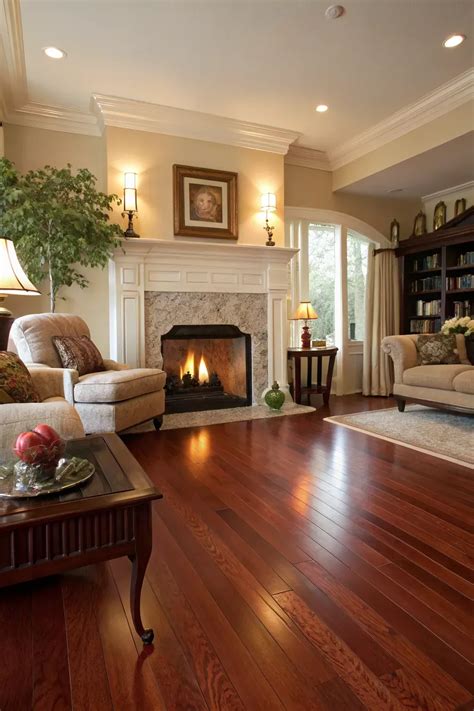 17+ Inspiring Cherry Wood Floor Living Room Ideas | Living room wood ...