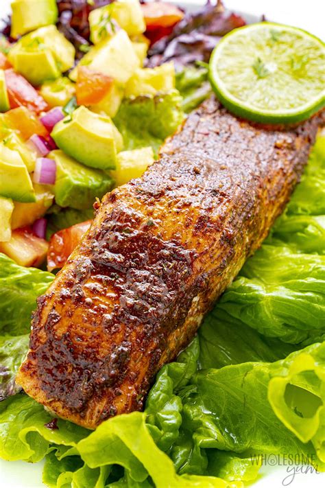 Jerk Salmon (With Pineapple Salsa) - Wholesome Yum