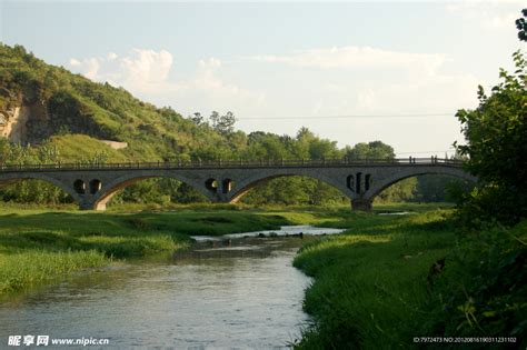 小桥流水摄影图__山水风景_自然景观_摄影图库_昵图网nipic.com