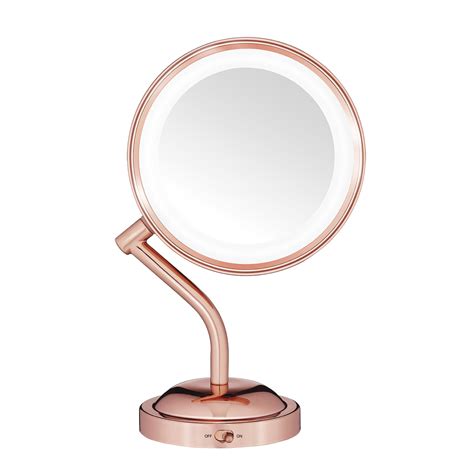 Conair Lighted Makeup Mirror with Magnification, LED Vanity Mirror, 1X ...