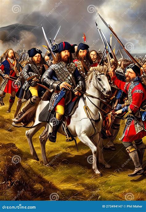 1645 Ca 1645. Fictional Battle Depiction. Generative AI Stock Illustration - Illustration of ...