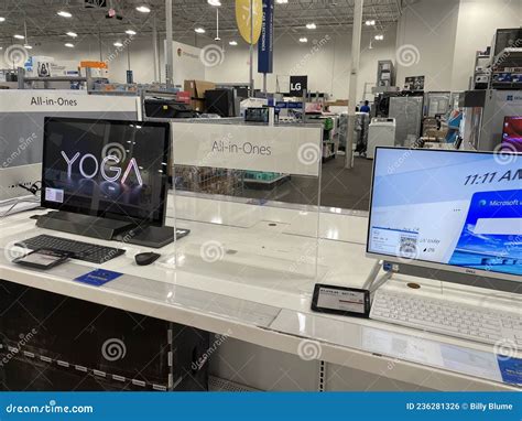 Best Buy Retail Electronics Store Interior All in One PC Display ...