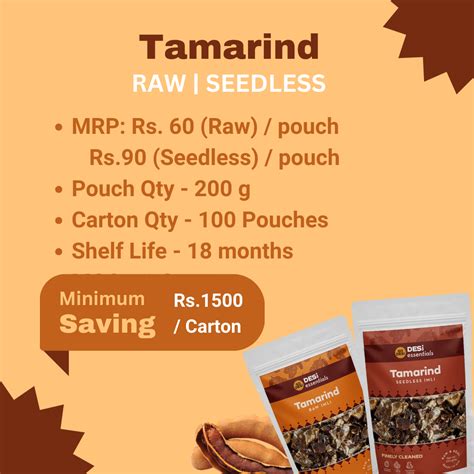 Tamarind (2 Flavours) Carton | 100 Packs/ Carton