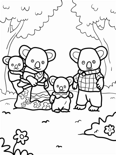 Cute Free PDF Calico Critters Coloring Pages 🎨🐾 - Coloringpagesforkids.net